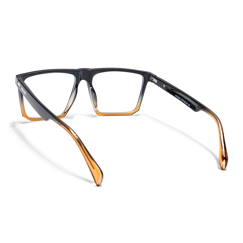 Voyage Visionary Select Black & Brown Square Eyeglasses for Men & Women (2041SLMG6371-C6)