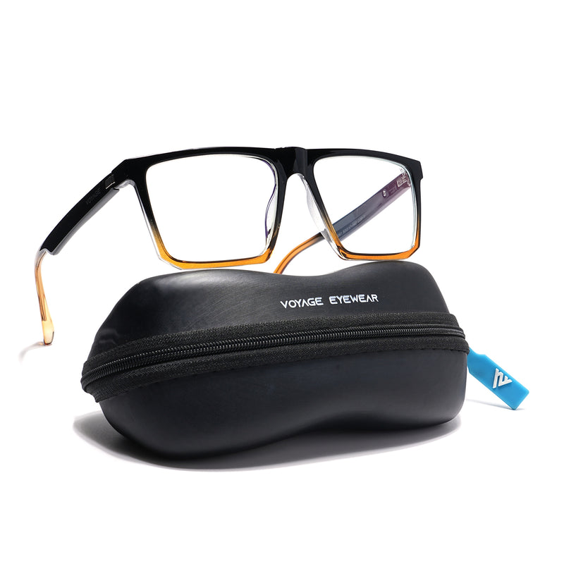 Voyage Visionary Select Black & Brown Square Eyeglasses for Men & Women (2041SLMG6371-C6)