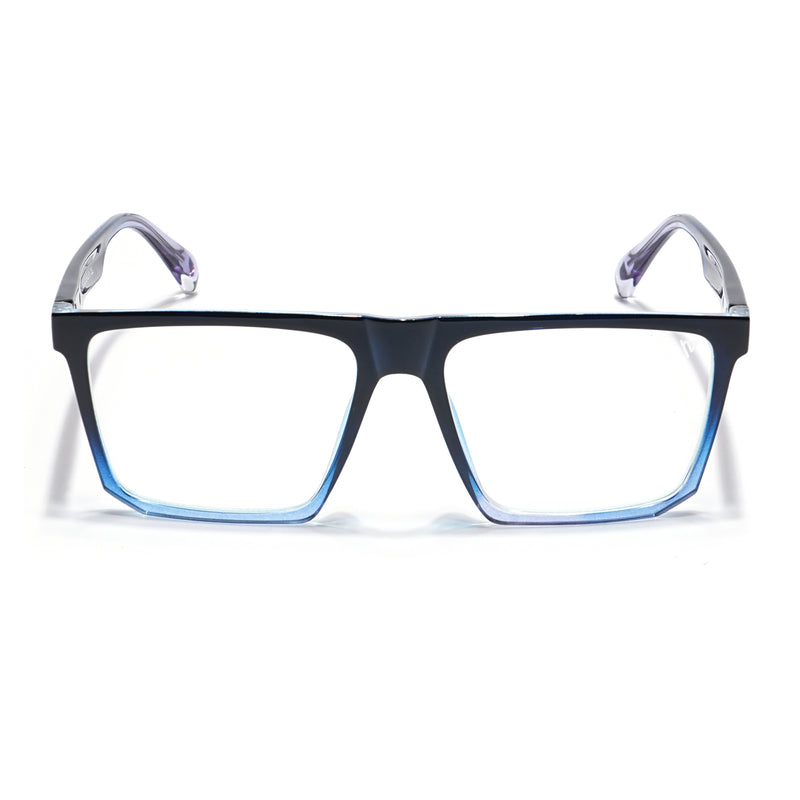 Voyage Visionary Select Black & Light Blue Square Eyeglasses for Men & Women (2041SLMG6372-C7)