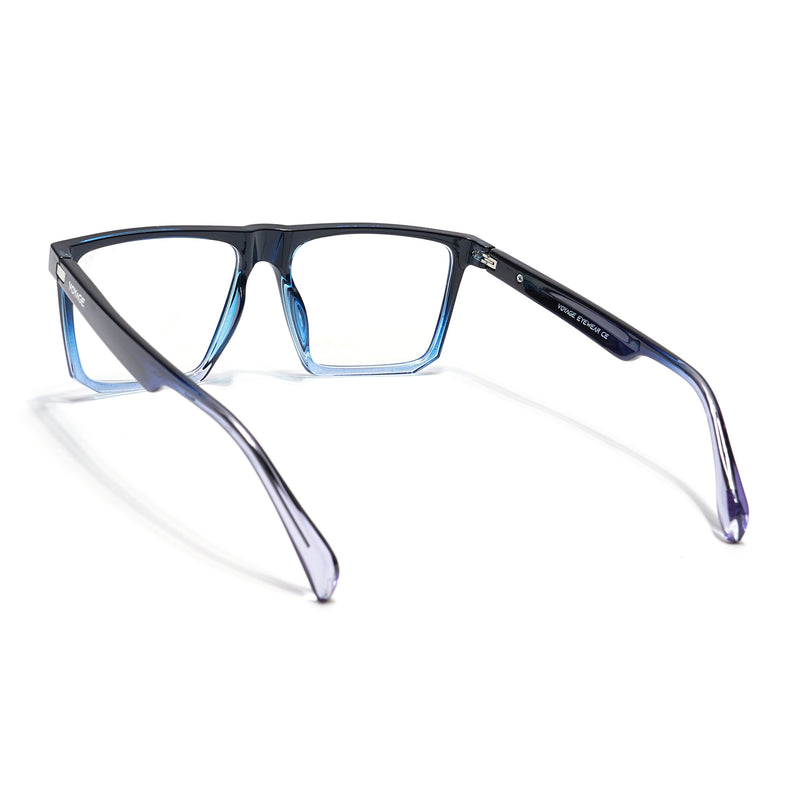 Voyage Visionary Select Black & Light Blue Square Eyeglasses for Men & Women (2041SLMG6372-C7)