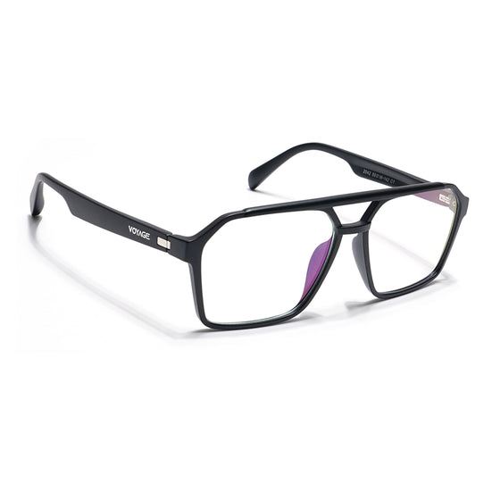 Voyage Visionary Select Matt Black Wayfarer Eyeglasses for Men & Women (2042SLMG6373-C1)