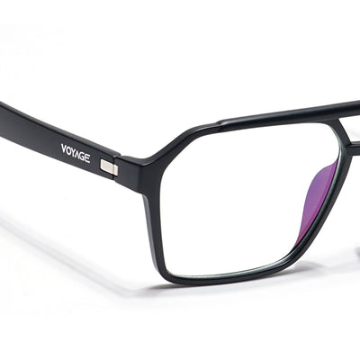 Voyage Visionary Select Matt Black Wayfarer Eyeglasses for Men & Women (2042SLMG6373-C1)