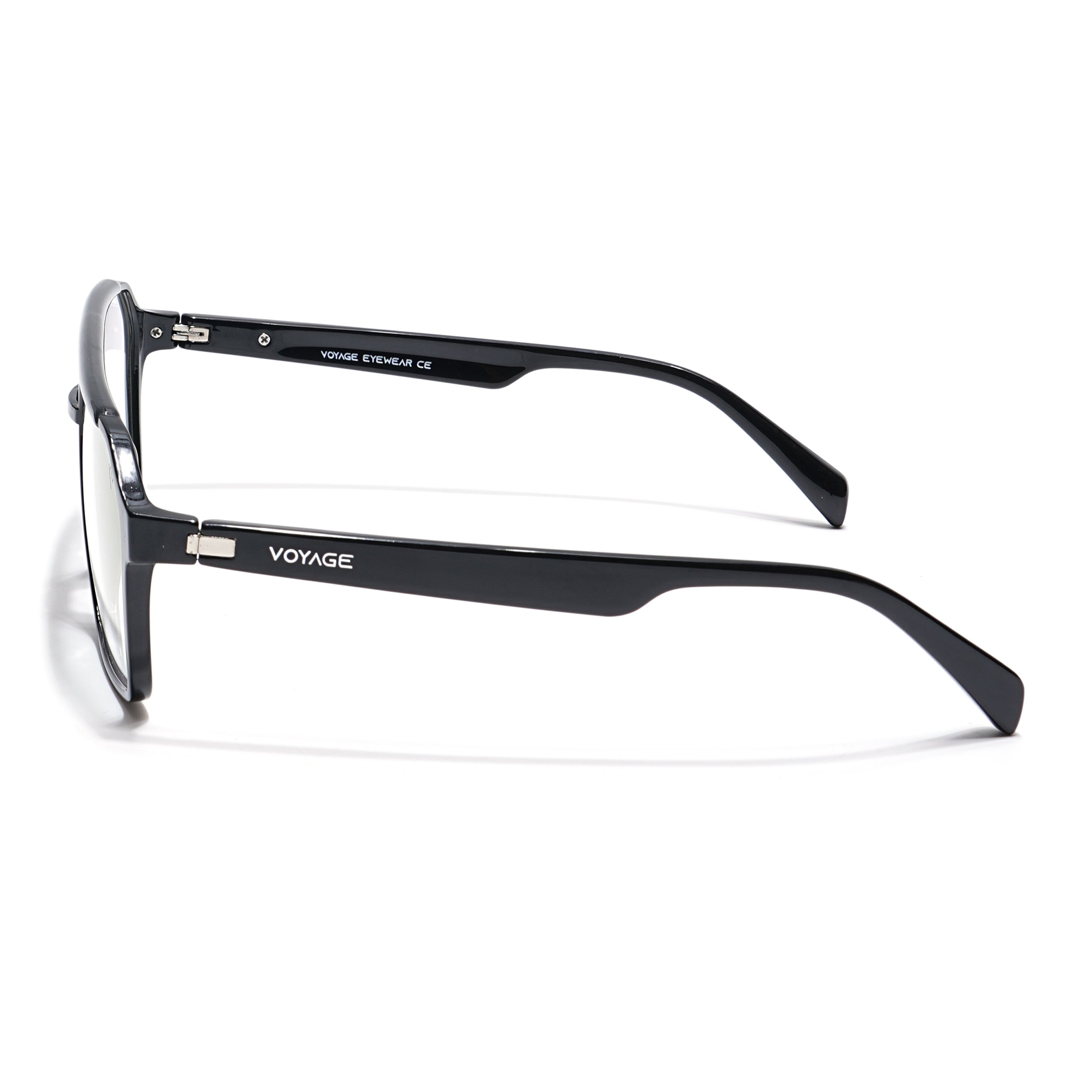 Voyage Visionary Select Shine Black Wayfarer Eyeglasses for Men & Women (2042SLMG6374-C2)