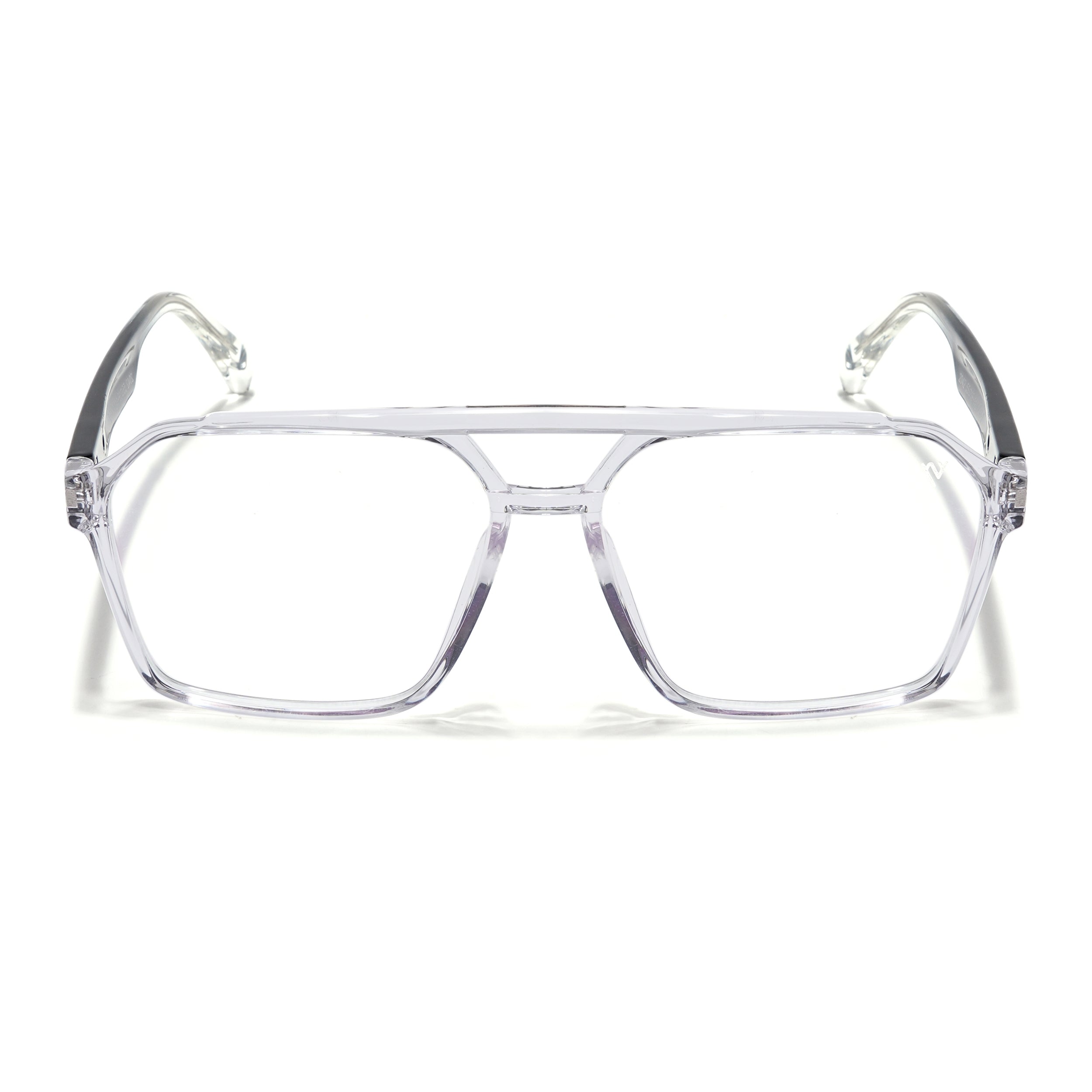 Voyage Visionary Select Transparent Wayfarer Eyeglasses for Men & Women (2042SLMG6375-C3)