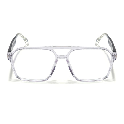 Voyage Visionary Select Transparent Wayfarer Eyeglasses for Men & Women (2042SLMG6375-C3)