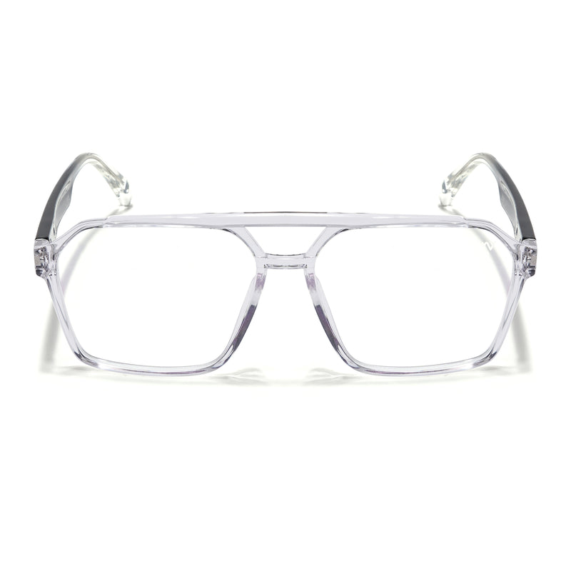 Voyage Visionary Select Transparent Wayfarer Eyeglasses for Men & Women (2042SLMG6375-C3)