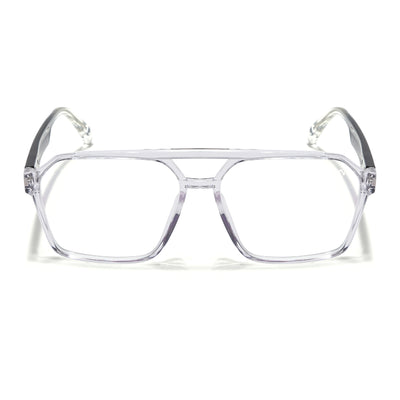 Voyage Visionary Select Transparent Wayfarer Eyeglasses for Men & Women (2042SLMG6375-C3)