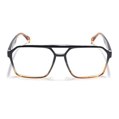 Voyage Visionary Select Black & Brown Wayfarer Eyeglasses for Men & Women (2042SLMG6377-C5)