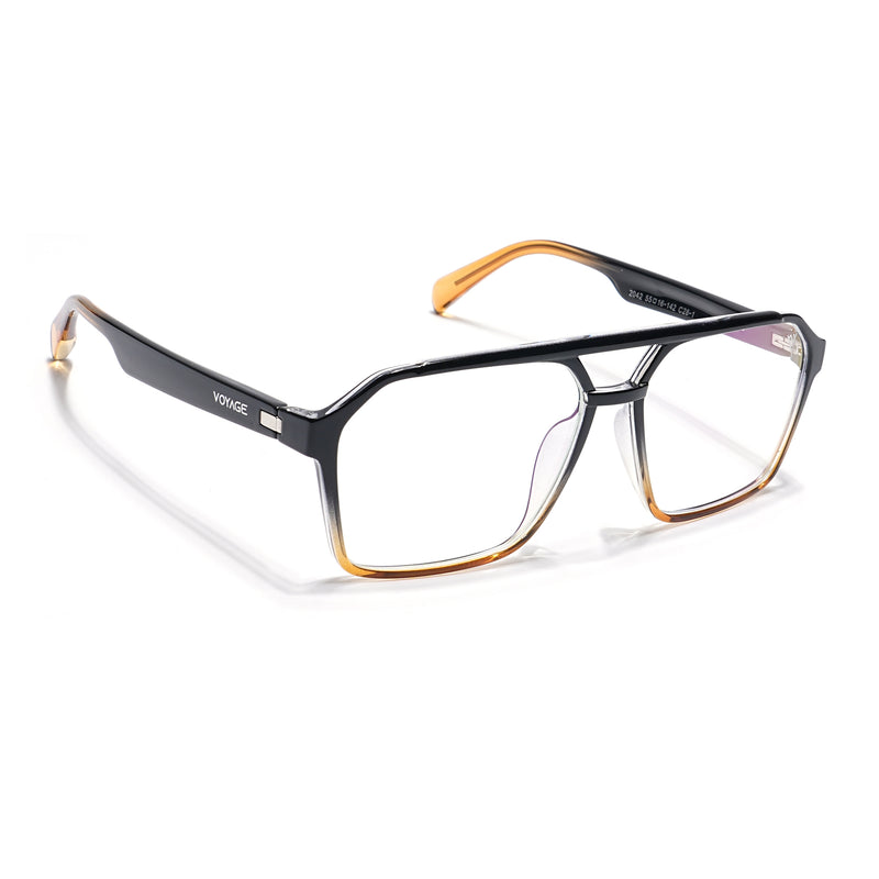 Voyage Visionary Select Black & Brown Wayfarer Eyeglasses for Men & Women (2042SLMG6377-C5)