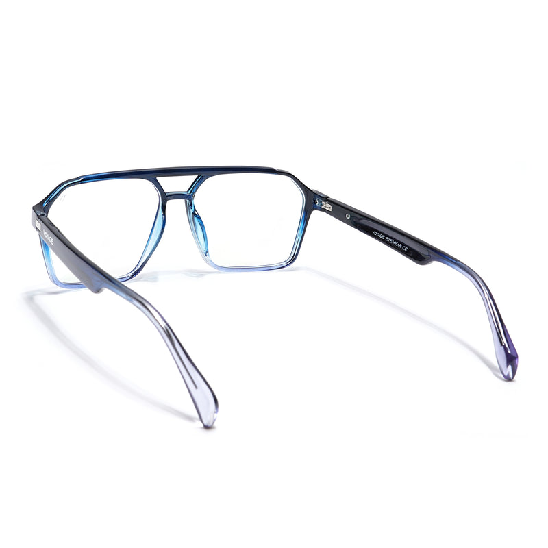 Voyage Visionary Select Black & Light Blue Wayfarer Eyeglasses for Men & Women (2042SLMG6378-C6)