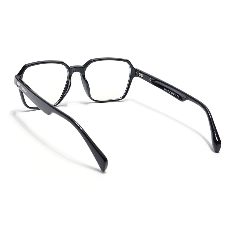 Voyage Visionary Select Shine Black Square Eyeglasses for Men & Women (2043SLMG6380-C2)