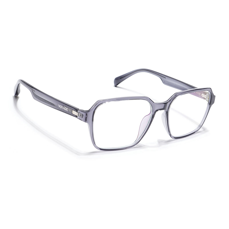 Voyage Visionary Select Grey Square Eyeglasses for Men & Women (2043SLMG6381-C3)