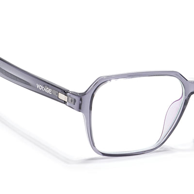 Voyage Visionary Select Grey Square Eyeglasses for Men & Women (2043SLMG6381-C3)