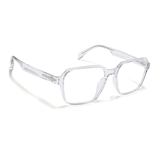 Voyage Visionary Select Trasnsparent Square Eyeglasses for Men & Women (2043SLMG6382-C4)