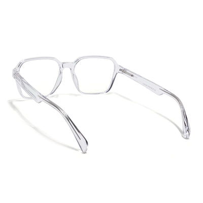 Voyage Visionary Select Trasnsparent Square Eyeglasses for Men & Women (2043SLMG6382-C4)