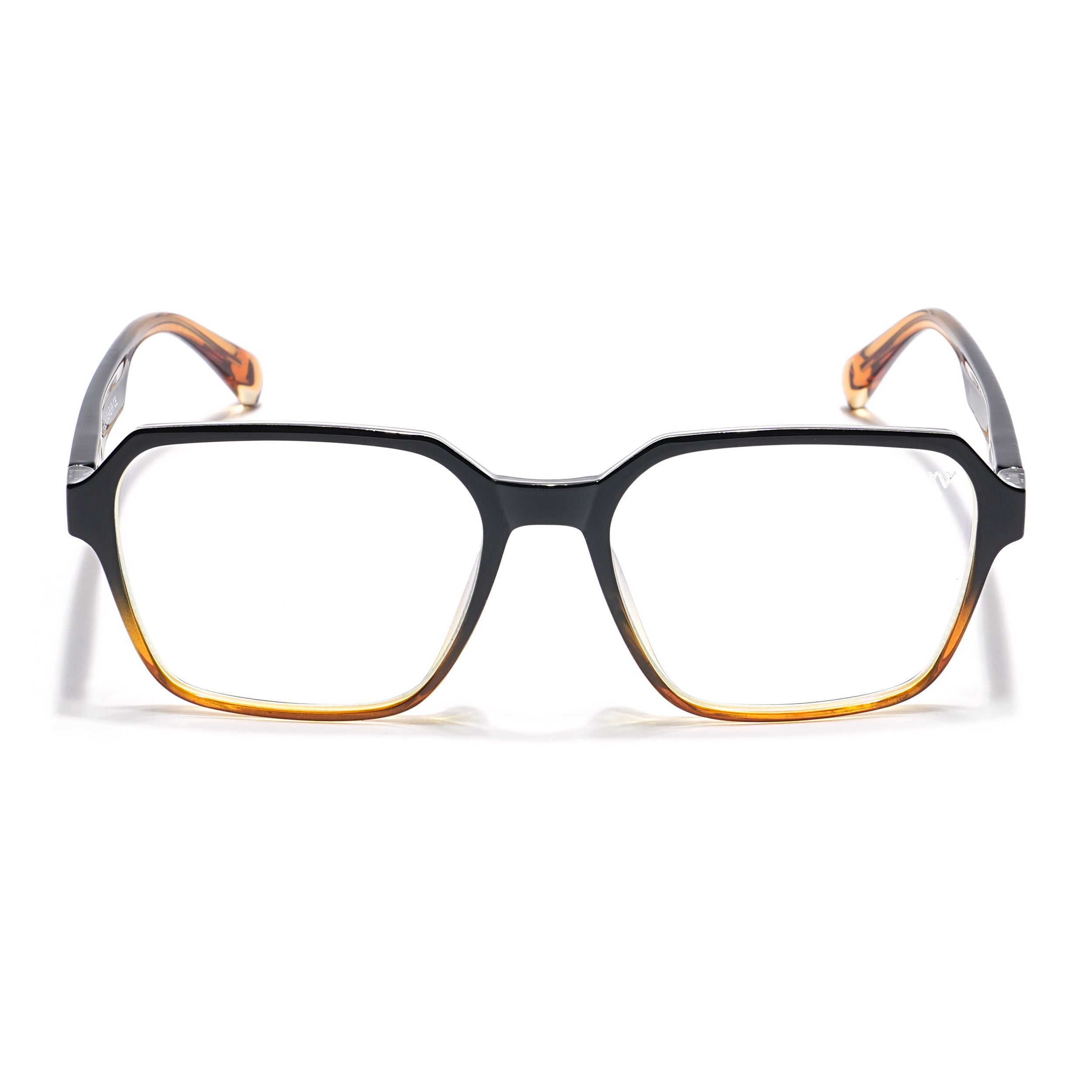 Voyage Visionary Select Black & Brown Square Eyeglasses for Men & Women (2043SLMG6384-C6)