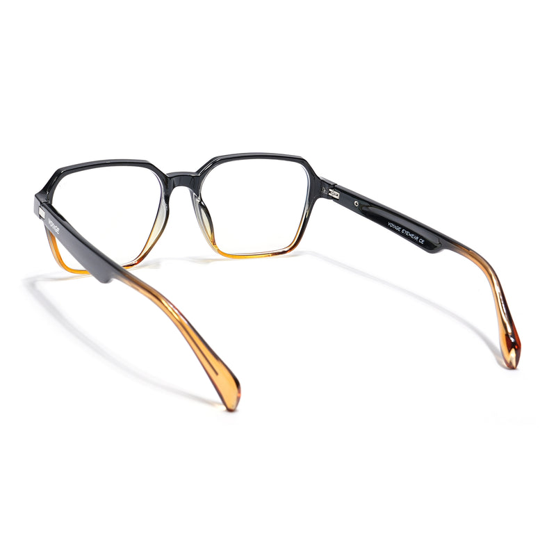 Voyage Visionary Select Black & Brown Square Eyeglasses for Men & Women (2043SLMG6384-C6)