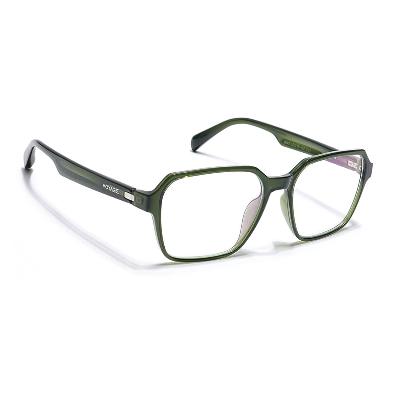 Voyage Visionary Select Olive Square Eyeglasses for Men & Women (2043SLMG6386-C8)