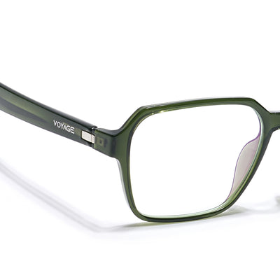 Voyage Visionary Select Olive Square Eyeglasses for Men & Women (2043SLMG6386-C8)