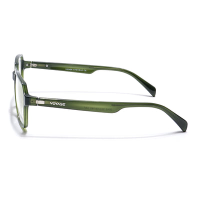 Voyage Visionary Select Olive Square Eyeglasses for Men & Women (2043SLMG6386-C8)