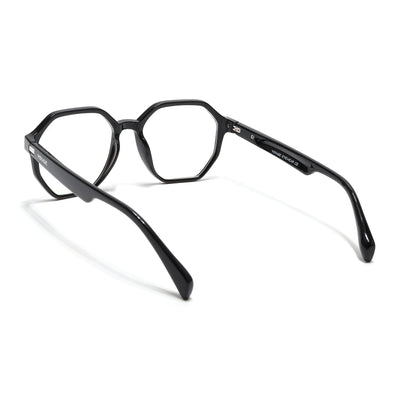 Voyage Visionary Select Shine Black Geometric Eyeglasses for Men & Women (2045SLMG6462-C2)