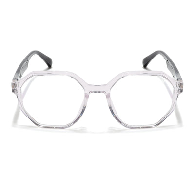 Voyage Visionary Select Transparent Geometric Eyeglasses for Men & Women (2045SLMG6463-C3)