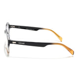 Voyage Visionary Select Black & Brown Geometric Eyeglasses for Men & Women (2045SLMG6464-C4)