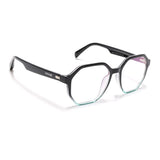 Voyage Visionary Select Black & Blue Geometric Eyeglasses for Men & Women (2045SLMG6465-C5)