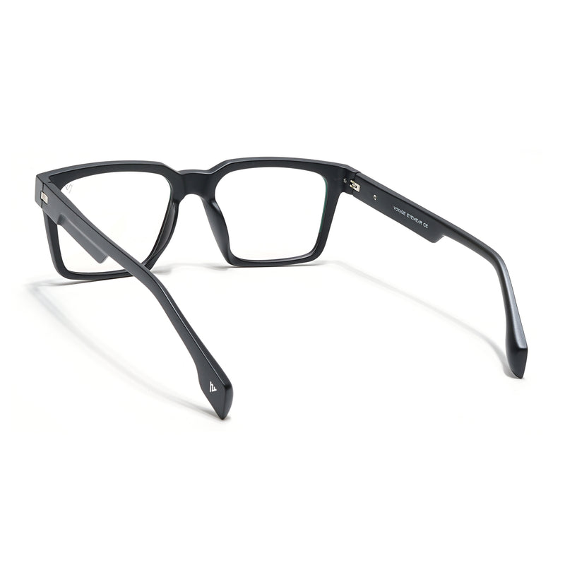 Voyage Visionary Select Matt Black Square Eyeglasses for Men & Women (2046SLMG6387-C1)