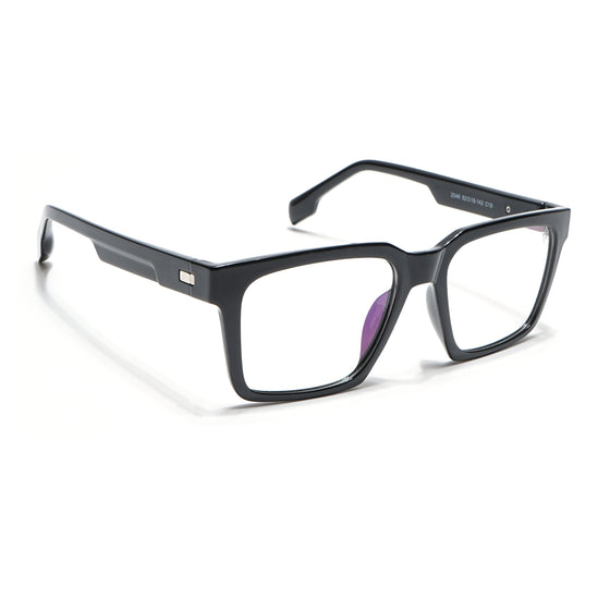 Voyage Visionary Select Shine Black Square Eyeglasses for Men & Women (2046SLMG6388-C2)