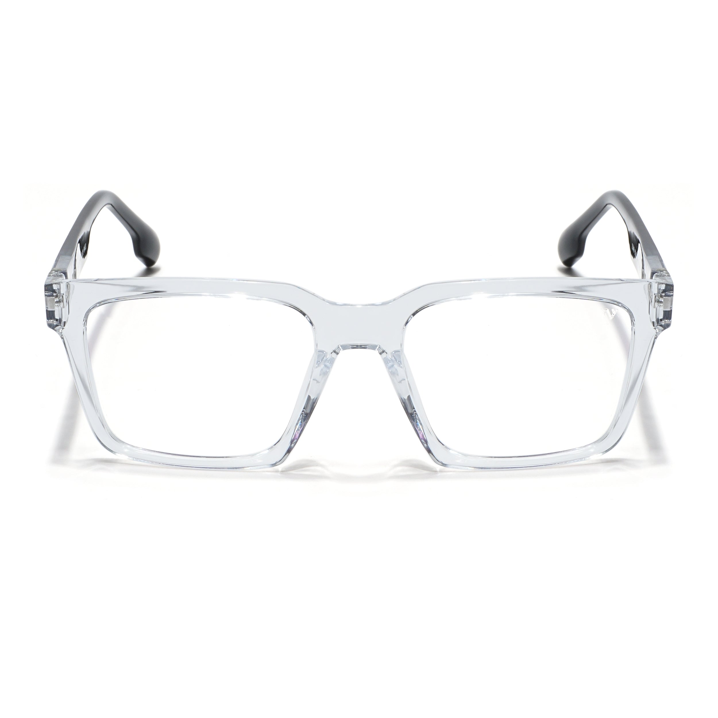 Voyage Visionary Select Trasnsparent Square Eyeglasses for Men & Women (2046SLMG6389-C3)