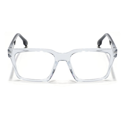 Voyage Visionary Select Trasnsparent Square Eyeglasses for Men & Women (2046SLMG6389-C3)
