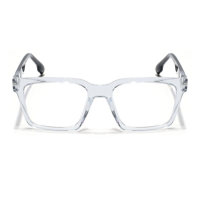 Voyage Visionary Select Trasnsparent Square Eyeglasses for Men & Women (2046SLMG6389-C3)