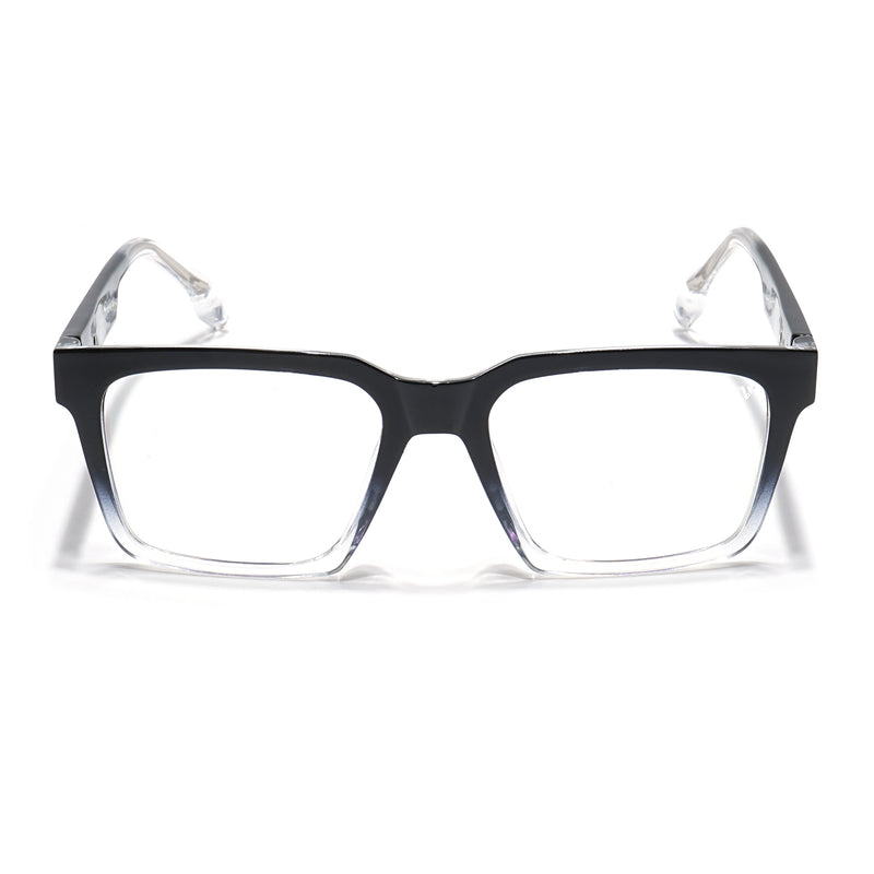 Voyage Visionary Select Black & Transparent Square Eyeglasses for Men & Women (2046SLMG6390-C4)