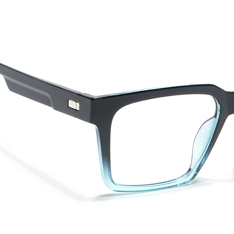 Voyage Visionary Select Black & Light Blue Square Eyeglasses for Men & Women (2046SLMG6392-C6)