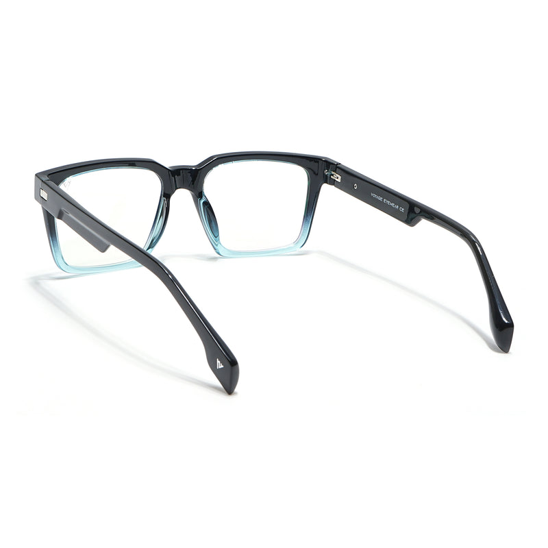 Voyage Visionary Select Black & Light Blue Square Eyeglasses for Men & Women (2046SLMG6392-C6)