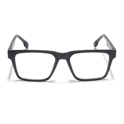 Voyage Visionary Select Matt Black Square Eyeglasses for Men & Women (2047SLMG6395-C1)