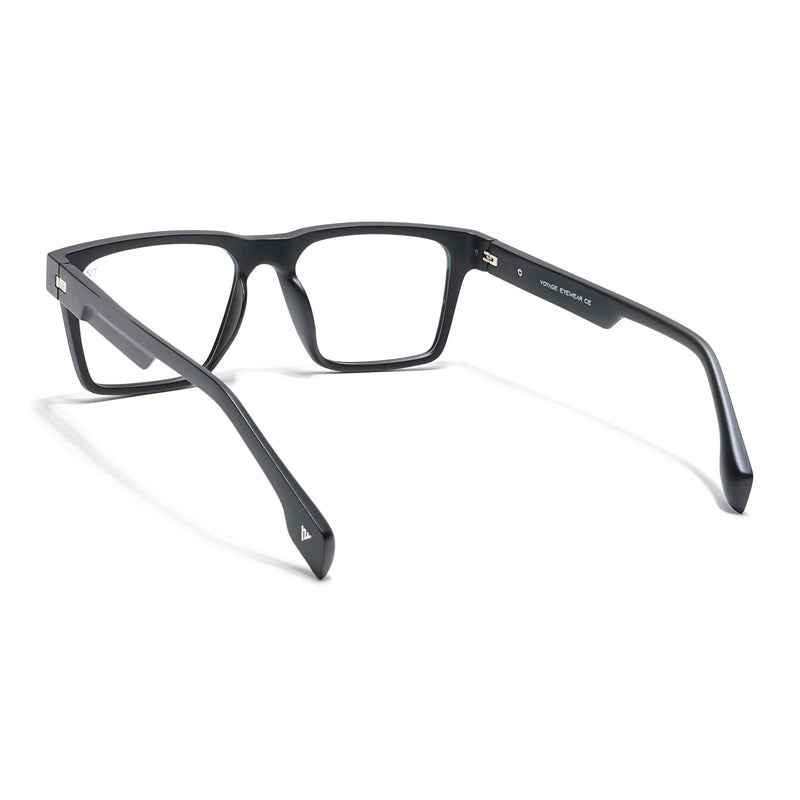 Voyage Visionary Select Matt Black Square Eyeglasses for Men & Women (2047SLMG6395-C1)