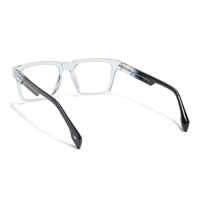 Voyage Visionary Select Transparent Square Eyeglasses for Men & Women (2047SLMG6397-C3)