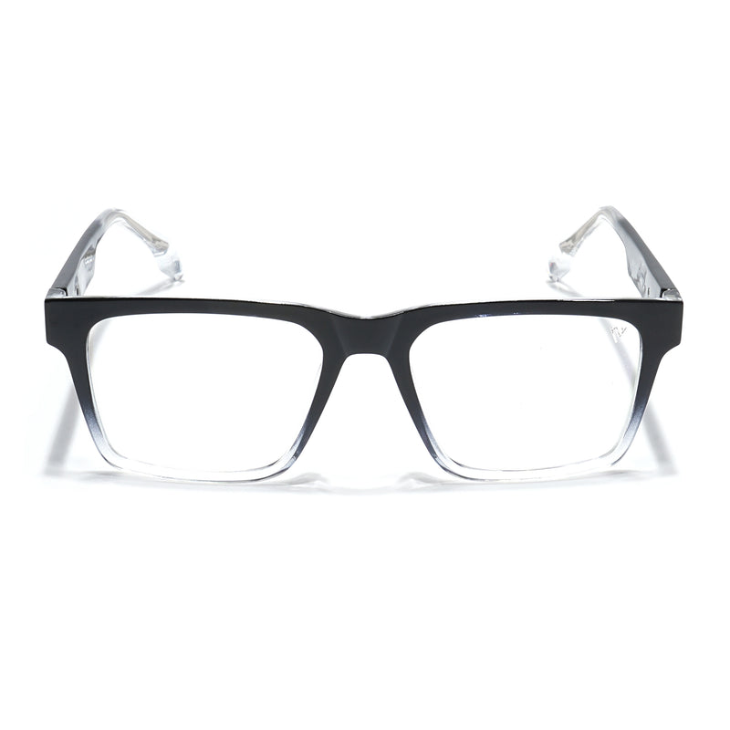 Voyage Visionary Select Black & Transparent Square Eyeglasses for Men & Women (2047SLMG6398-C4)