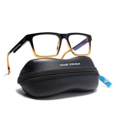 Voyage Visionary Select Black & Brown Square Eyeglasses for Men & Women (2047SLMG6399-C5)