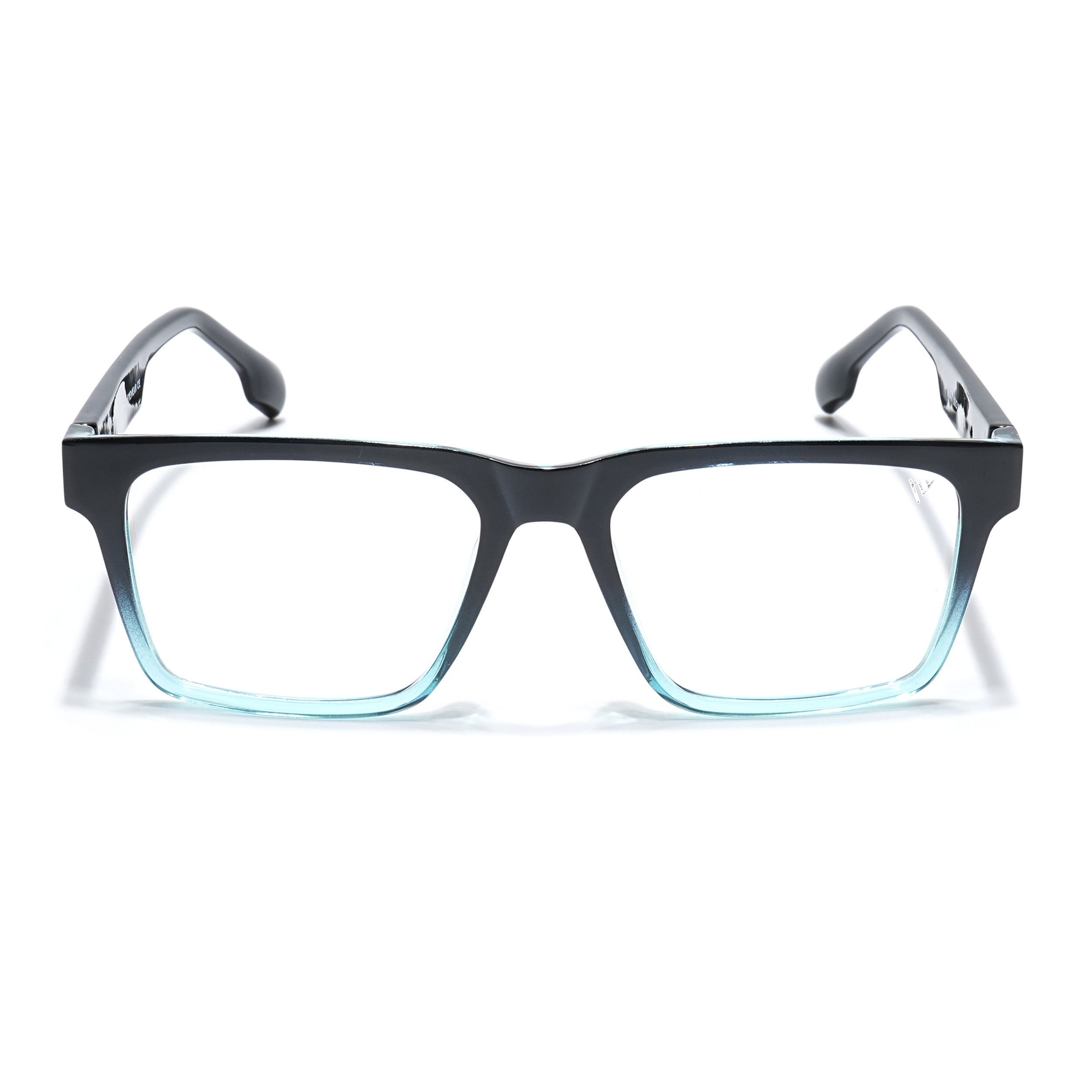 Voyage Visionary Select Black & Light Blue Square Eyeglasses for Men & Women (2047SLMG6400-C6)