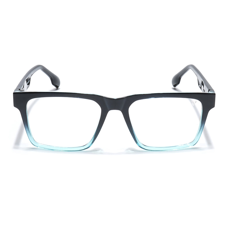 Voyage Visionary Select Black & Light Blue Square Eyeglasses for Men & Women (2047SLMG6400-C6)