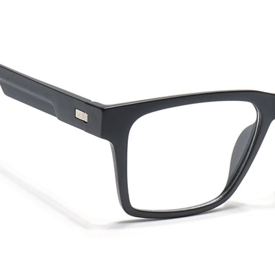 Voyage Visionary Select Matt Black Square Eyeglasses for Men & Women (2047SLMG6401-C7)