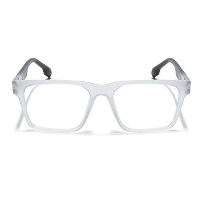Voyage Visionary Select Matt Transparent Square Eyeglasses for Men & Women (2047SLMG6402-C8)