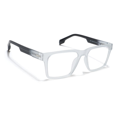 Voyage Visionary Select Matt Transparent Square Eyeglasses for Men & Women (2047SLMG6402-C8)