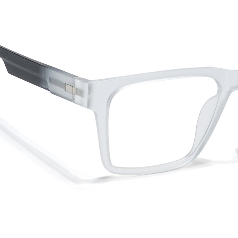 Voyage Visionary Select Matt Transparent Square Eyeglasses for Men & Women (2047SLMG6402-C8)