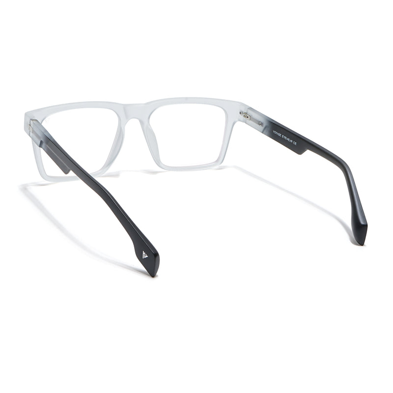 Voyage Visionary Select Matt Transparent Square Eyeglasses for Men & Women (2047SLMG6402-C8)