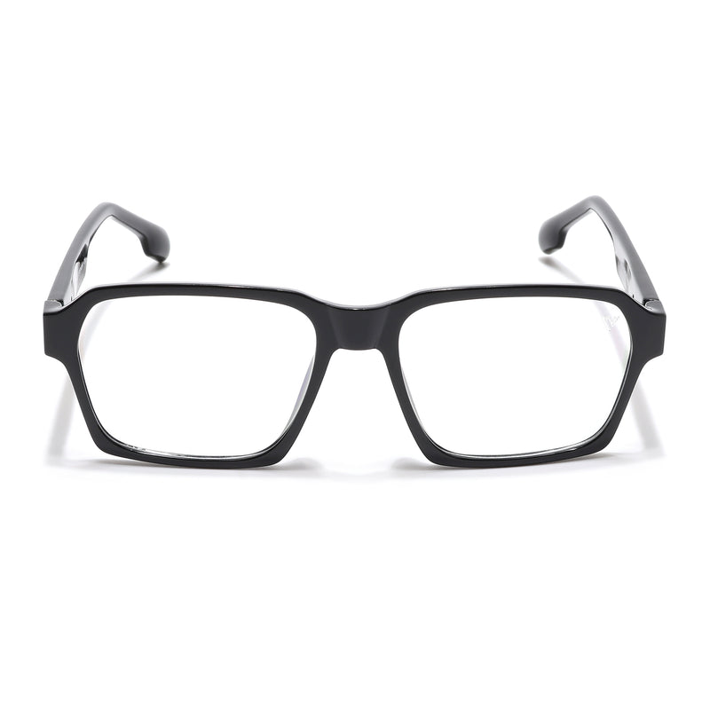 Voyage Visionary Select Shine Black Square Eyeglasses for Men & Women (2048SLMG6469-C2)