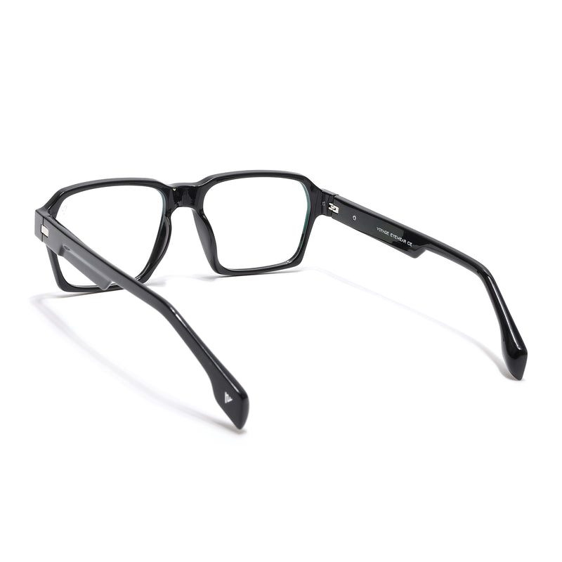 Voyage Visionary Select Shine Black Square Eyeglasses for Men & Women (2048SLMG6469-C2)